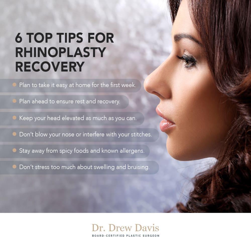 6 Top Tips for Rhinoplasty Recovery